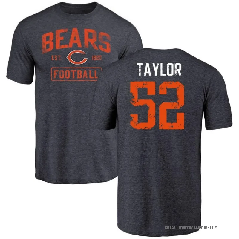 Darrell Taylor Men's Navy Chicago Bears Distressed T-Shirt