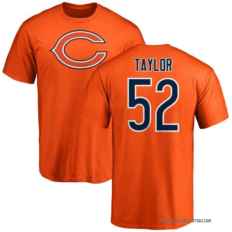 Darrell Taylor Men's Orange Chicago Bears Logo T-Shirt -