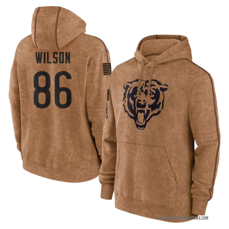 Joel Wilson Youth Brown Chicago Bears 2023 Salute To Service Club Pullover Hoodie