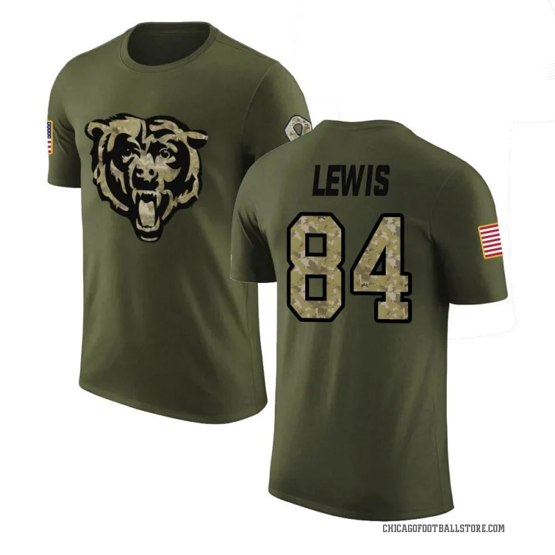 Marcedes Lewis Men's Olive Chicago Bears Salute to Service T-Shirt